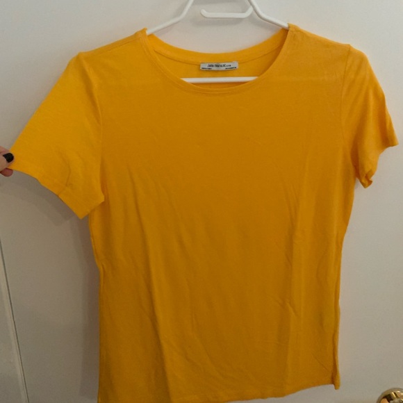 [S]👚NWOT - ZARA orange/yellow top - Picture 3 of 6